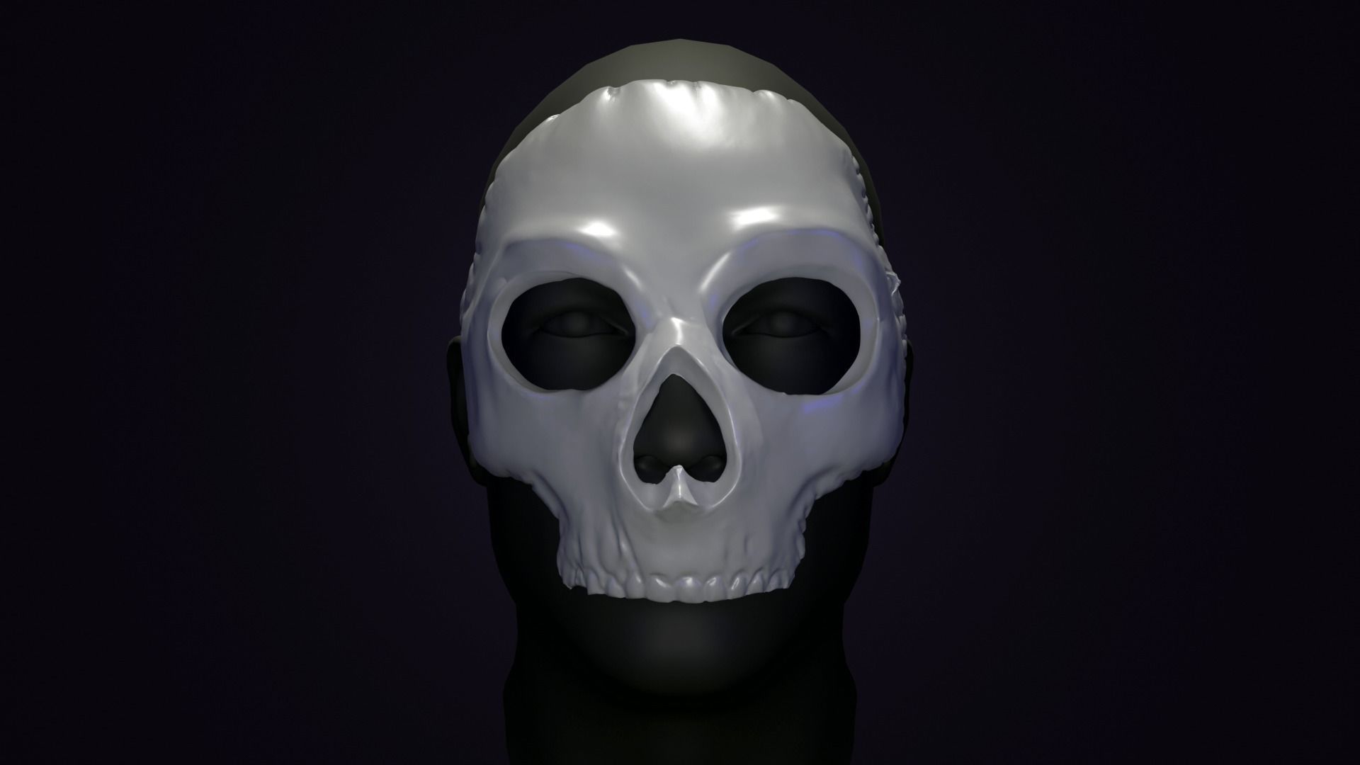 GHOST MASK CODMW2 SIMON RILEY 3D print model_4