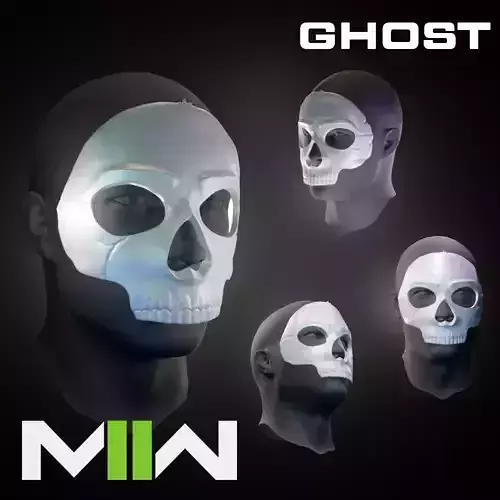 GHOST MASK CODMW2 SIMON RILEY 3D print model