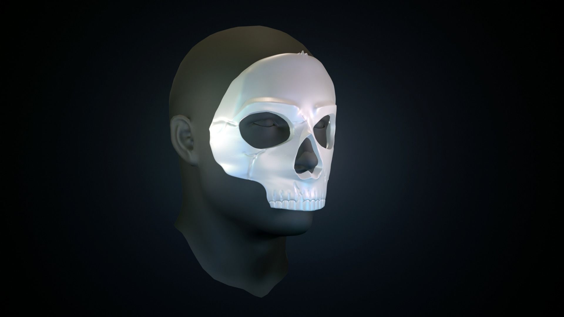 GHOST MASK CODMW2 SIMON RILEY 3D print model_1