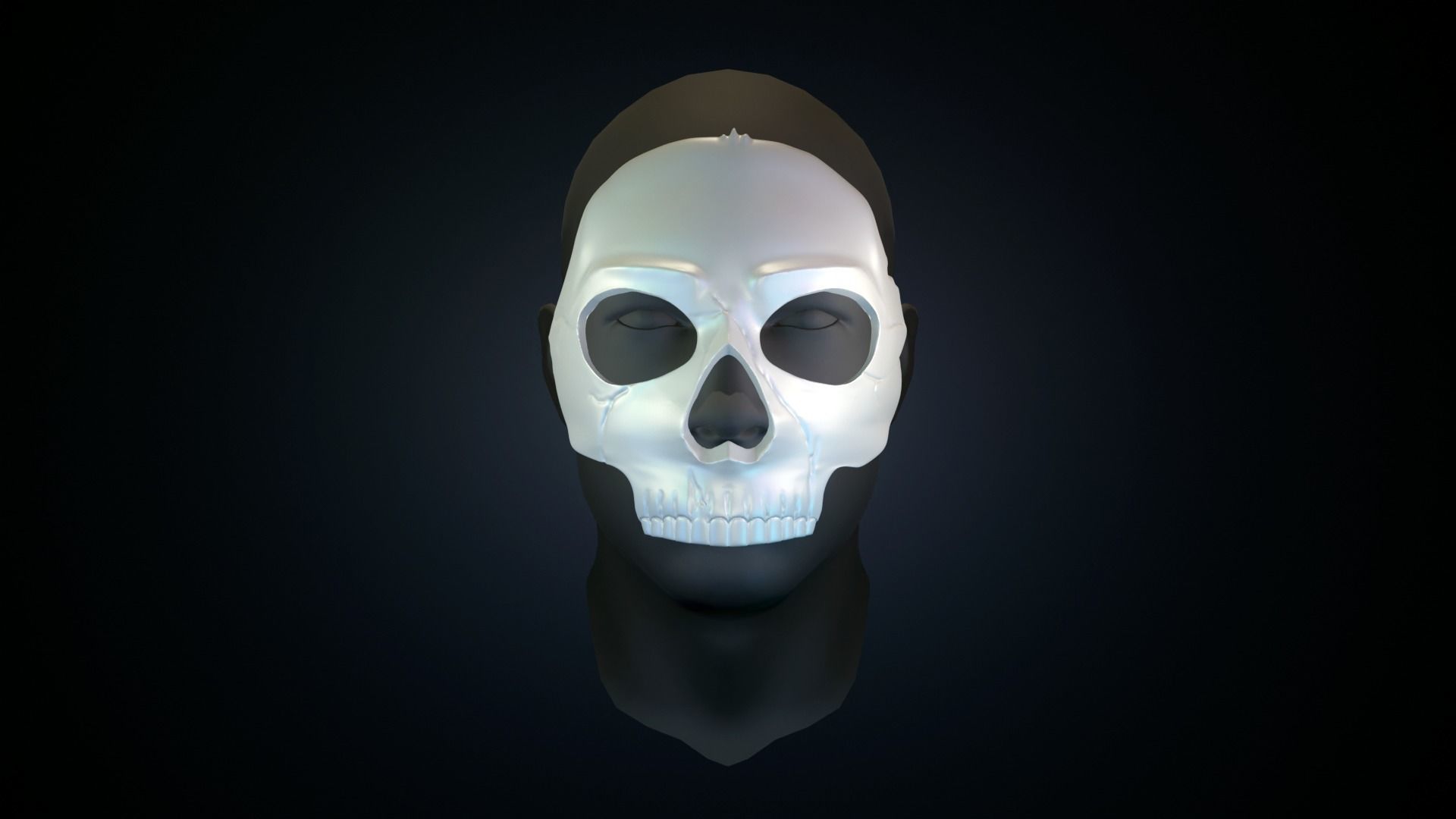 GHOST MASK CODMW2 SIMON RILEY 3D print model_2