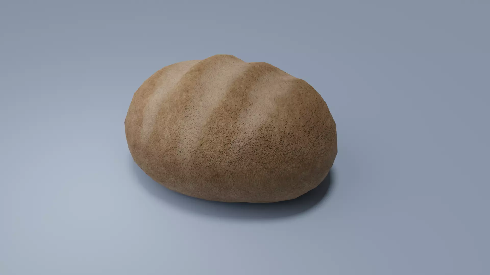 Bread Low-poly 3D model_0