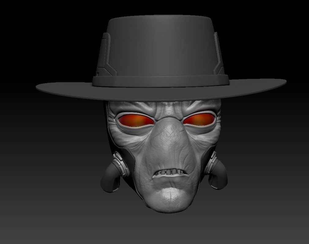 Star Wars Cad Bane head sculpt for figures 3D print model_1