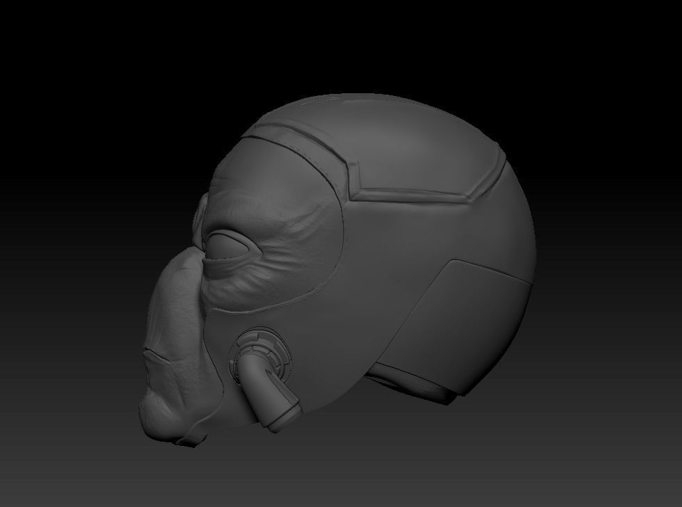 Star Wars Cad Bane head sculpt for figures 3D print model_5