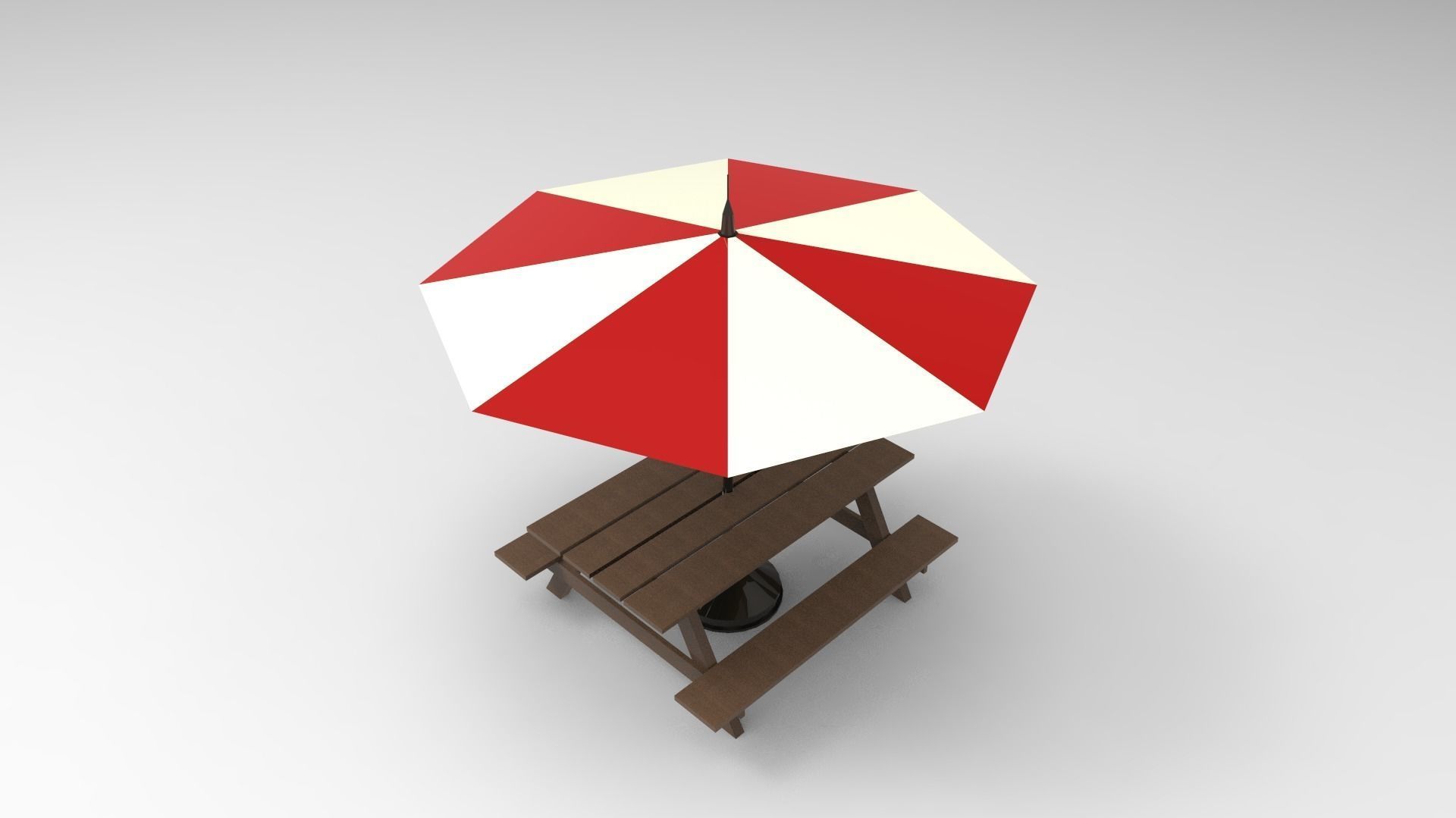 20 MODEL PARK BENCH Low-poly 3D model_7