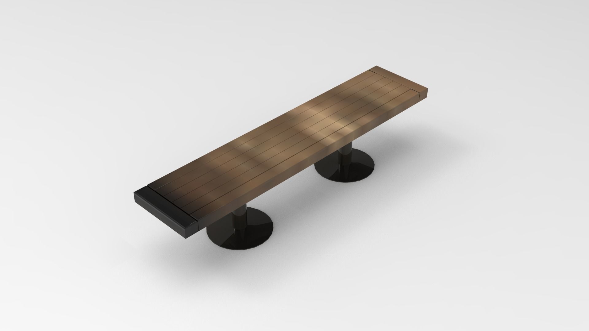 20 MODEL PARK BENCH Low-poly 3D model_1