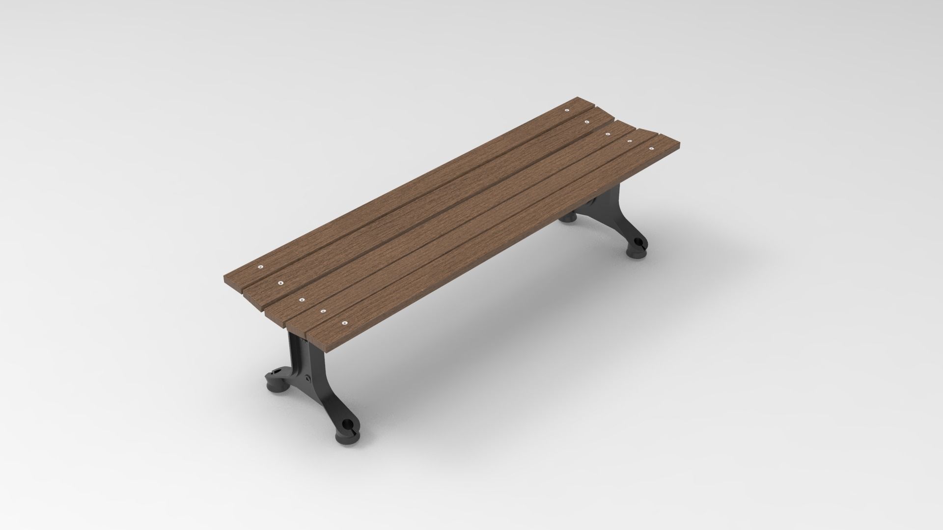 20 MODEL PARK BENCH Low-poly 3D model_5