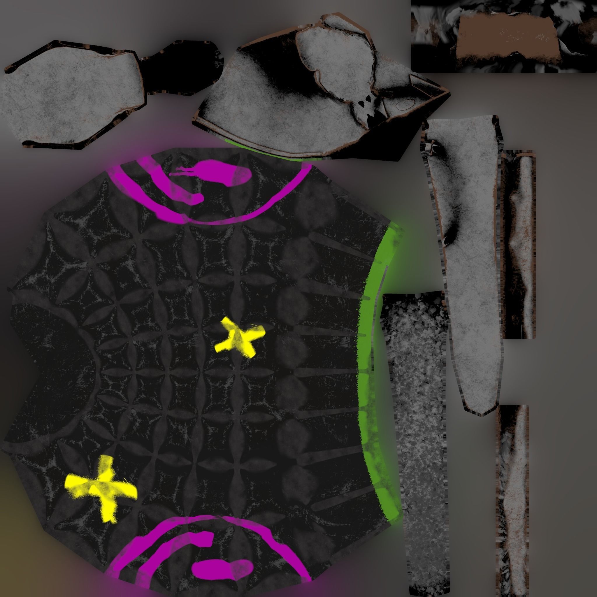 Graffiti Grenade Low-poly 3D model_9