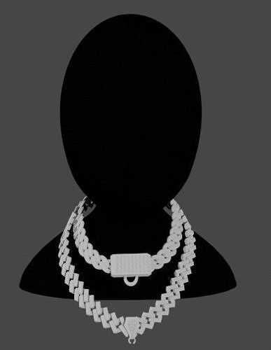 Vanguard Cuban Chain in 3d Low-poly 3D model