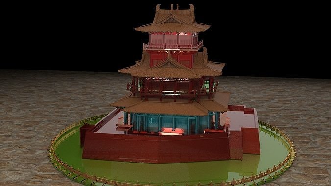 Chinese ancient house 3D model