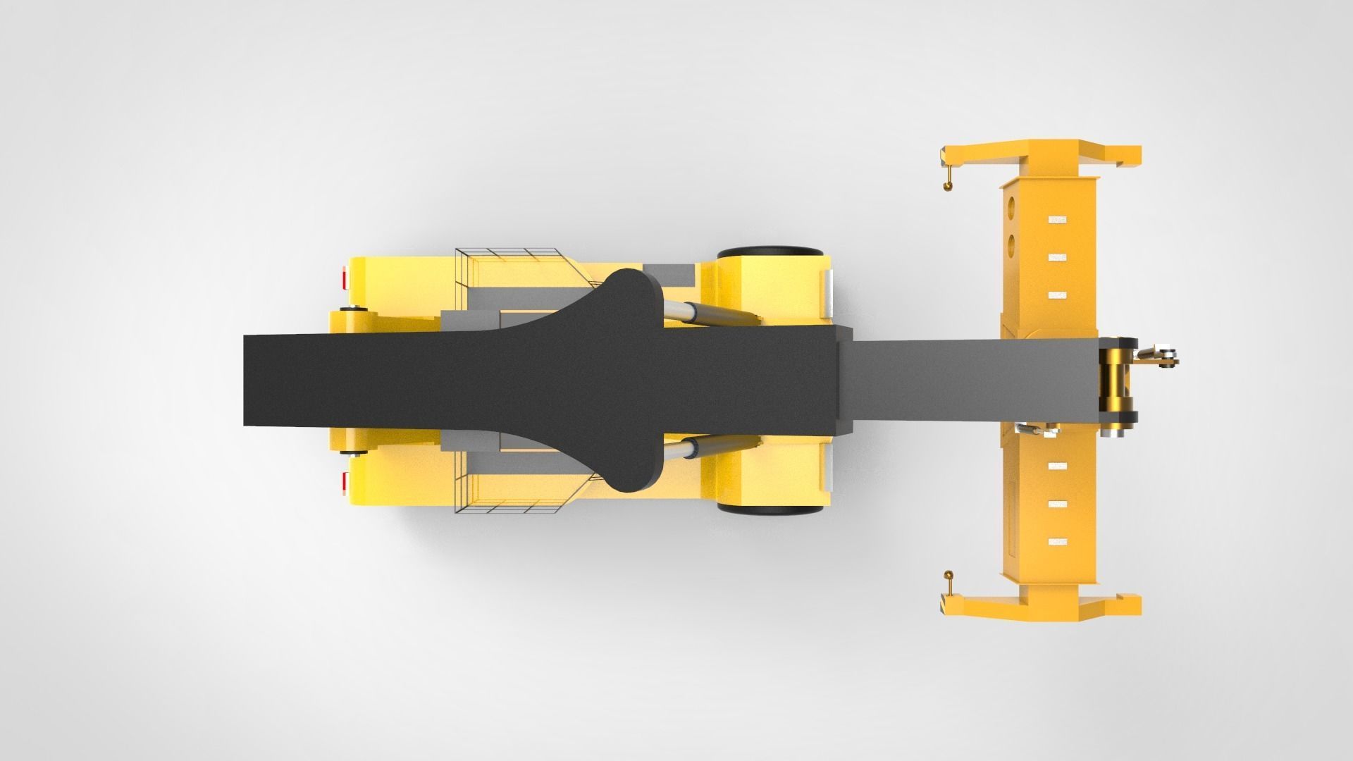 Reach stacker 3D model_4
