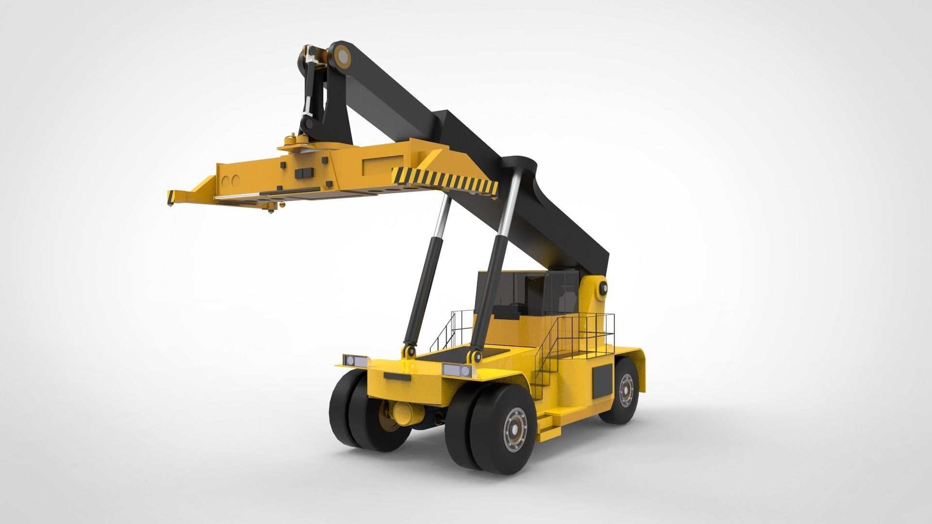 Reach stacker 3D model_2