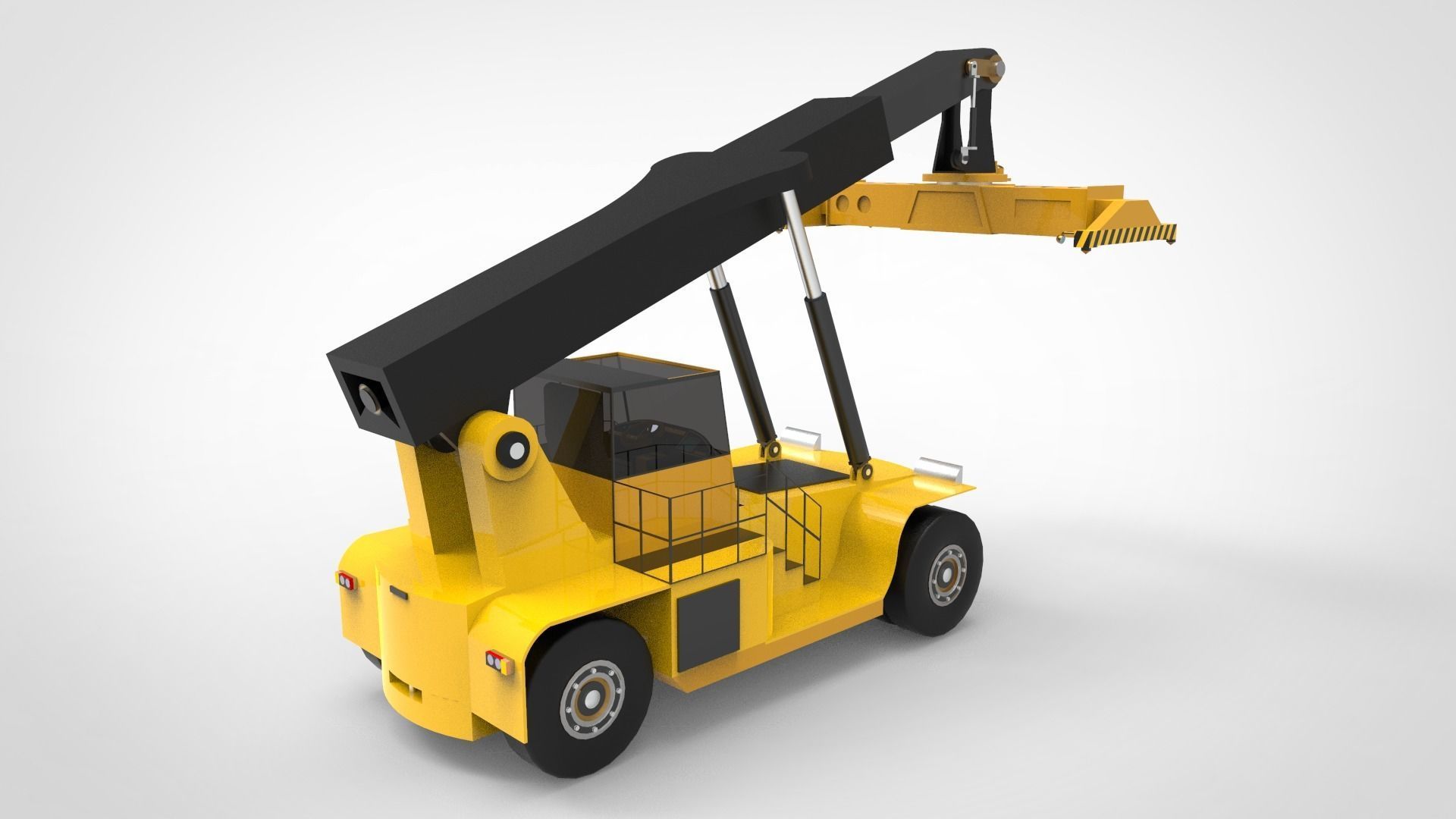 Reach stacker 3D model_1