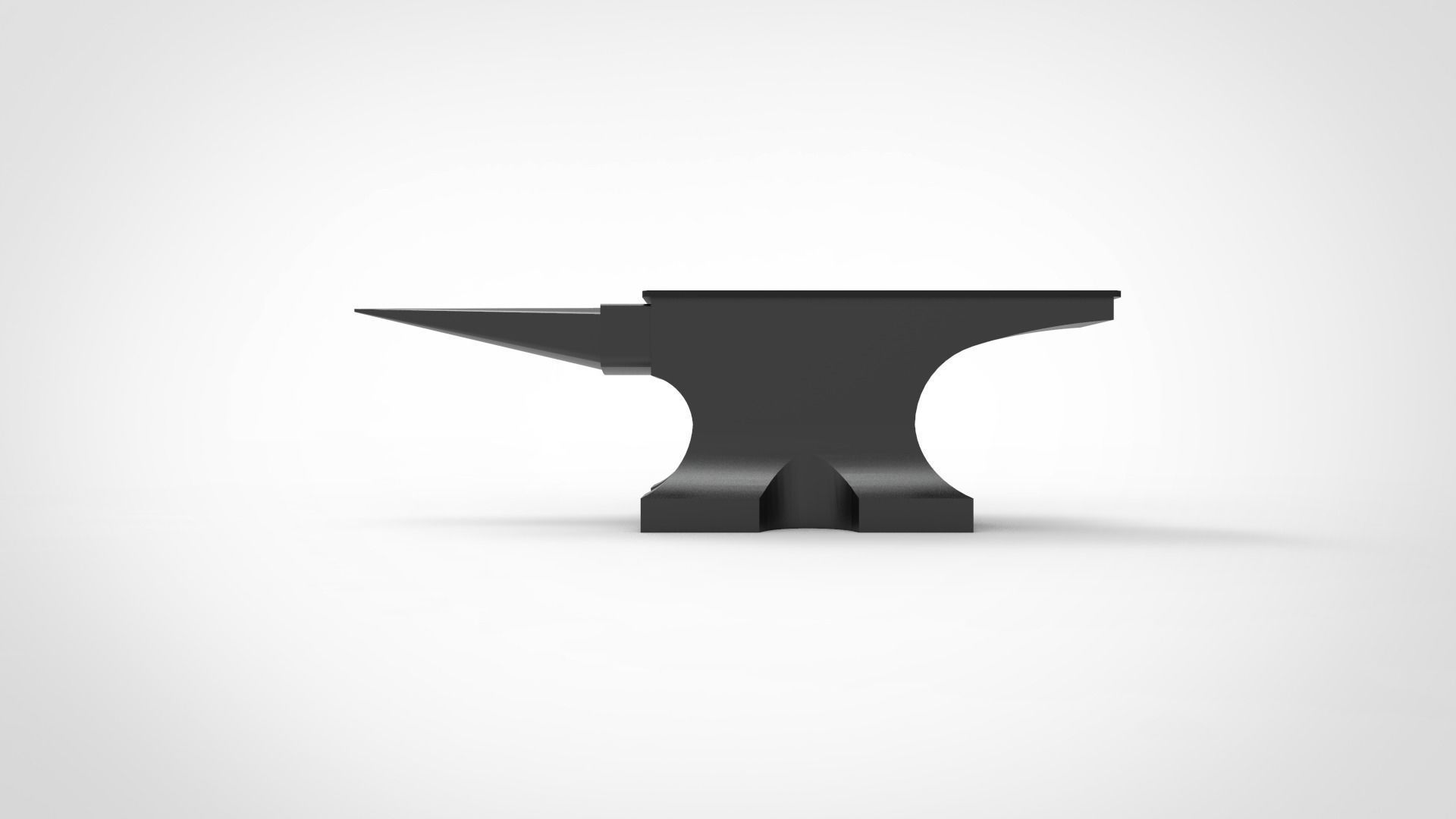 Anvil Low-poly 3D model_3
