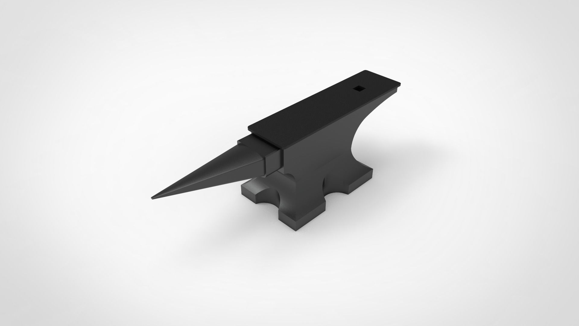 Anvil Low-poly 3D model_2
