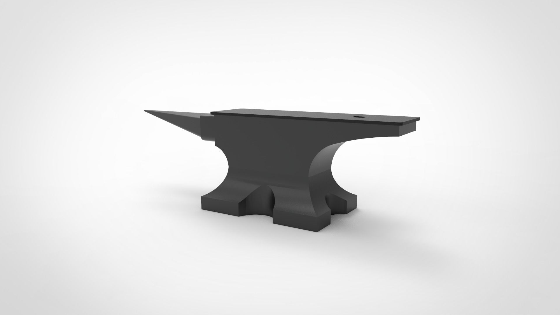 Anvil Low-poly 3D model_1