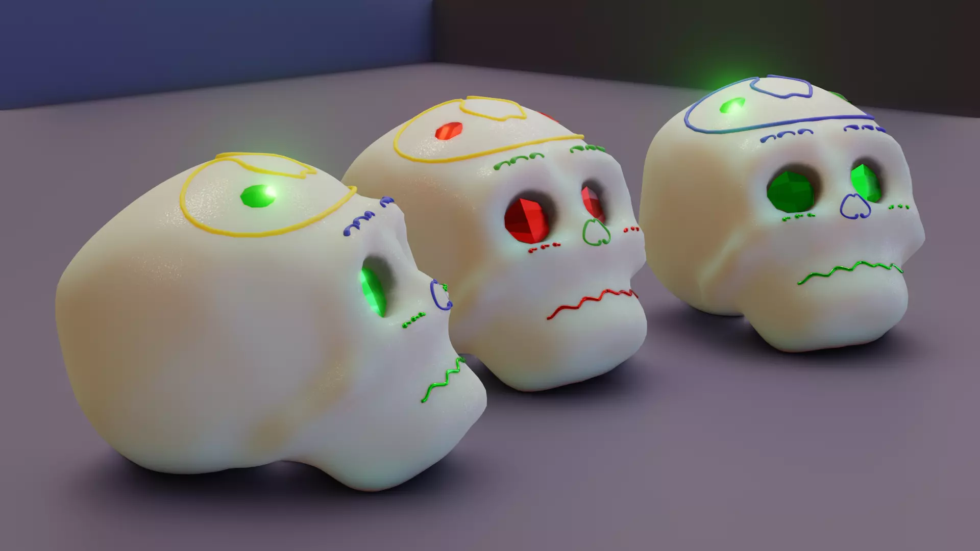 calaverita de azucar sugar skull 3D model_0