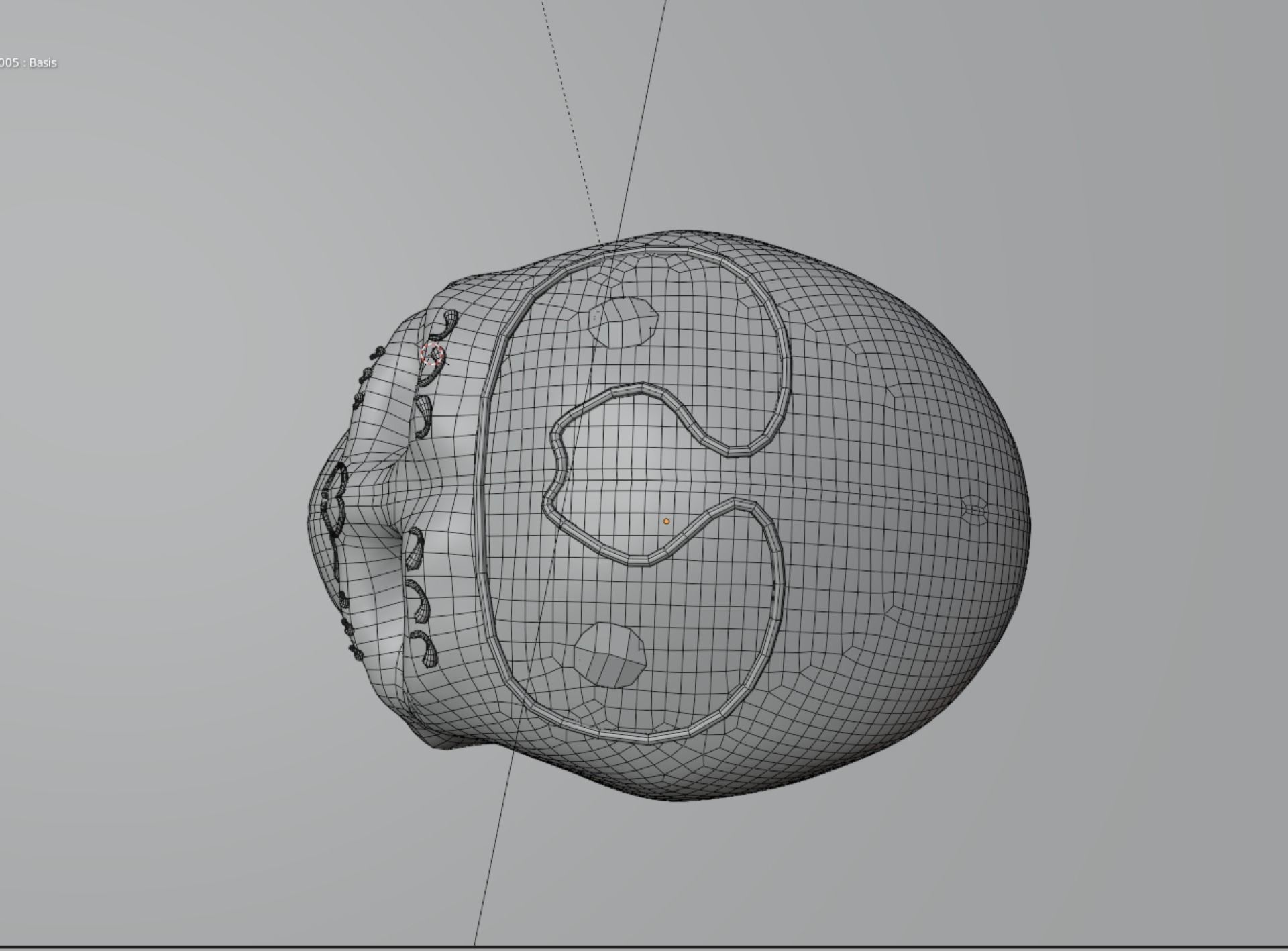 calaverita de azucar sugar skull 3D model_5