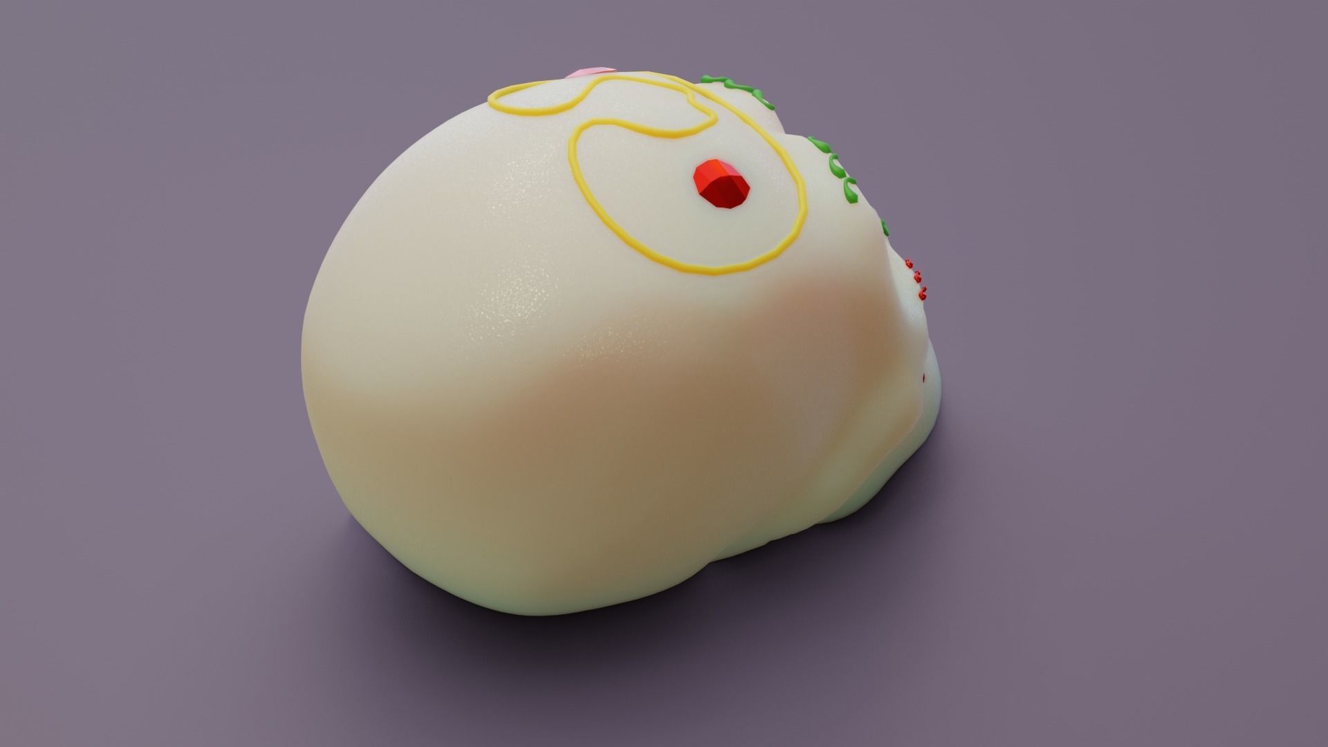 calaverita de azucar sugar skull 3D model_11