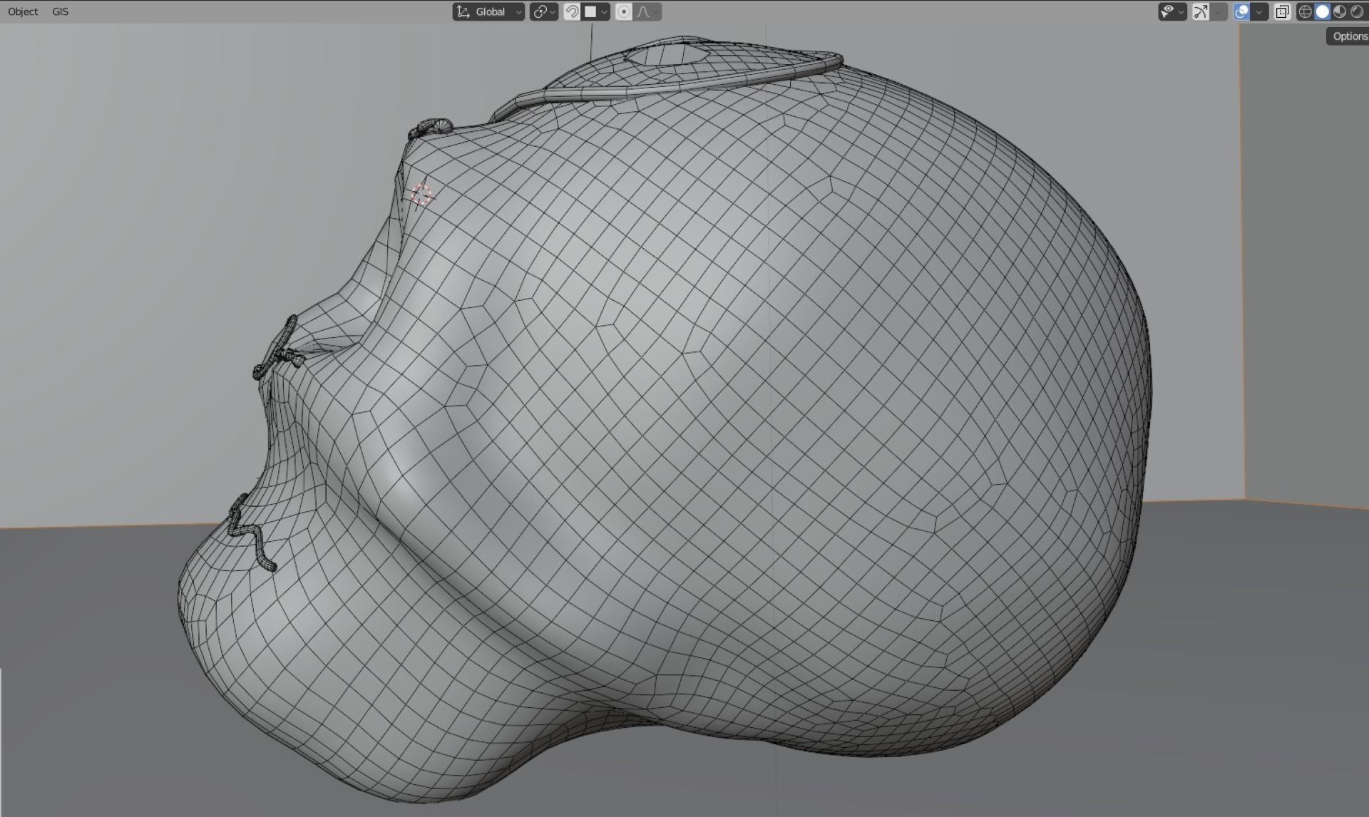 calaverita de azucar sugar skull 3D model_6