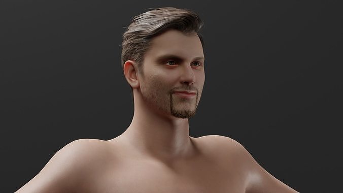 Realistic Male - Chazline 3D model