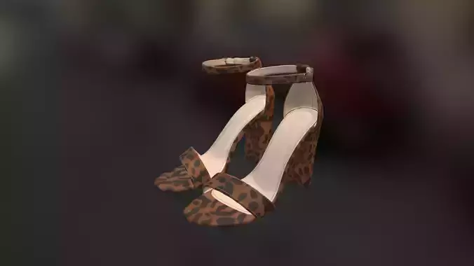 Premium sandle with substance painter file 3D model