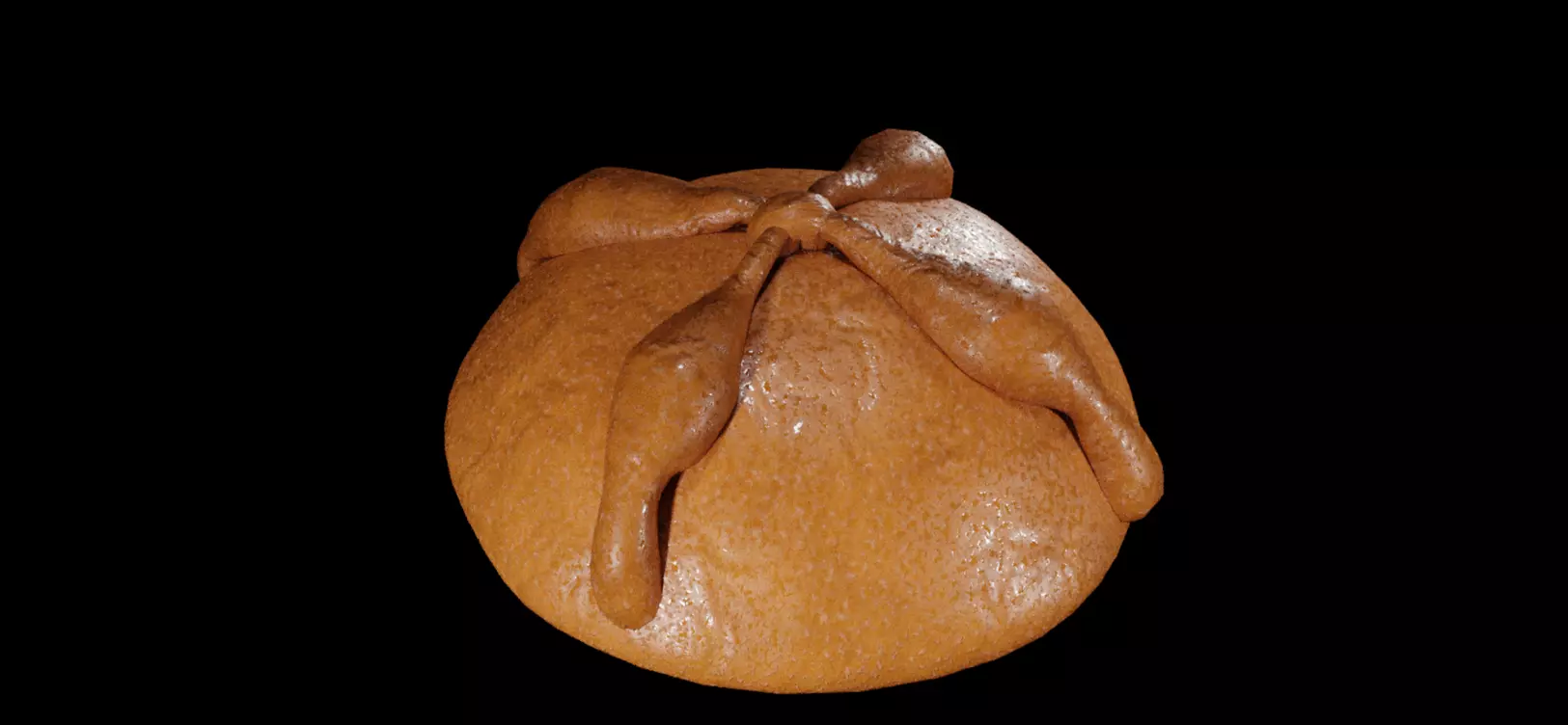 Pan de muerto Mexican 3D model_0