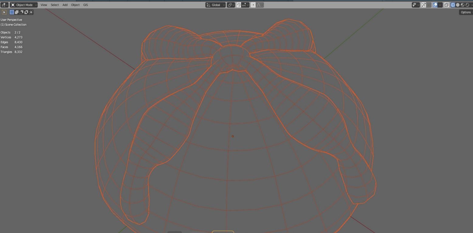 Pan de muerto Mexican 3D model_3