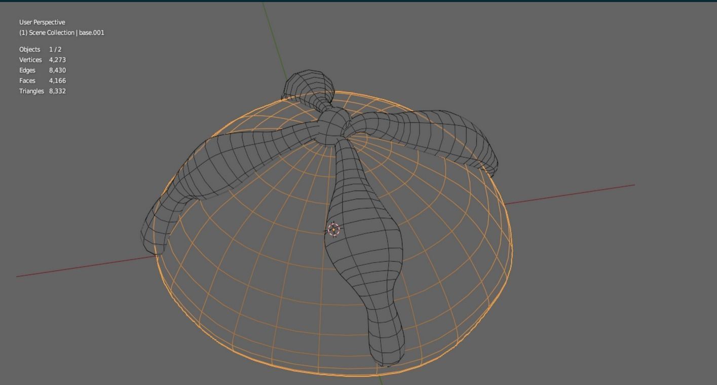 Pan de muerto Mexican 3D model_5