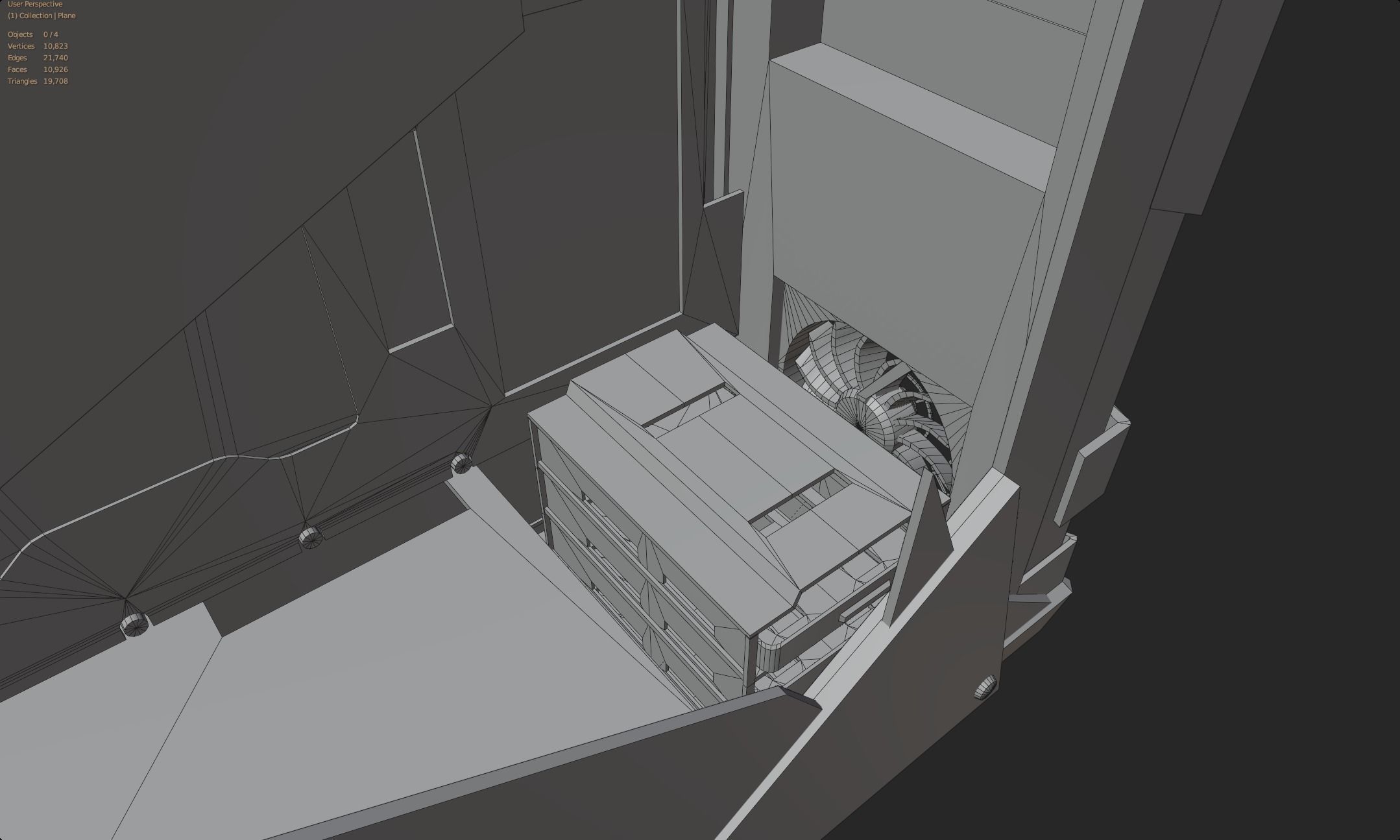 Custom pc case computer modding apocalypse rust  Low-poly 3D model_14