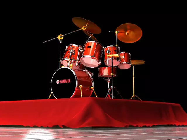 Acoustic Drums Yamaha Absolute Birch 3D model