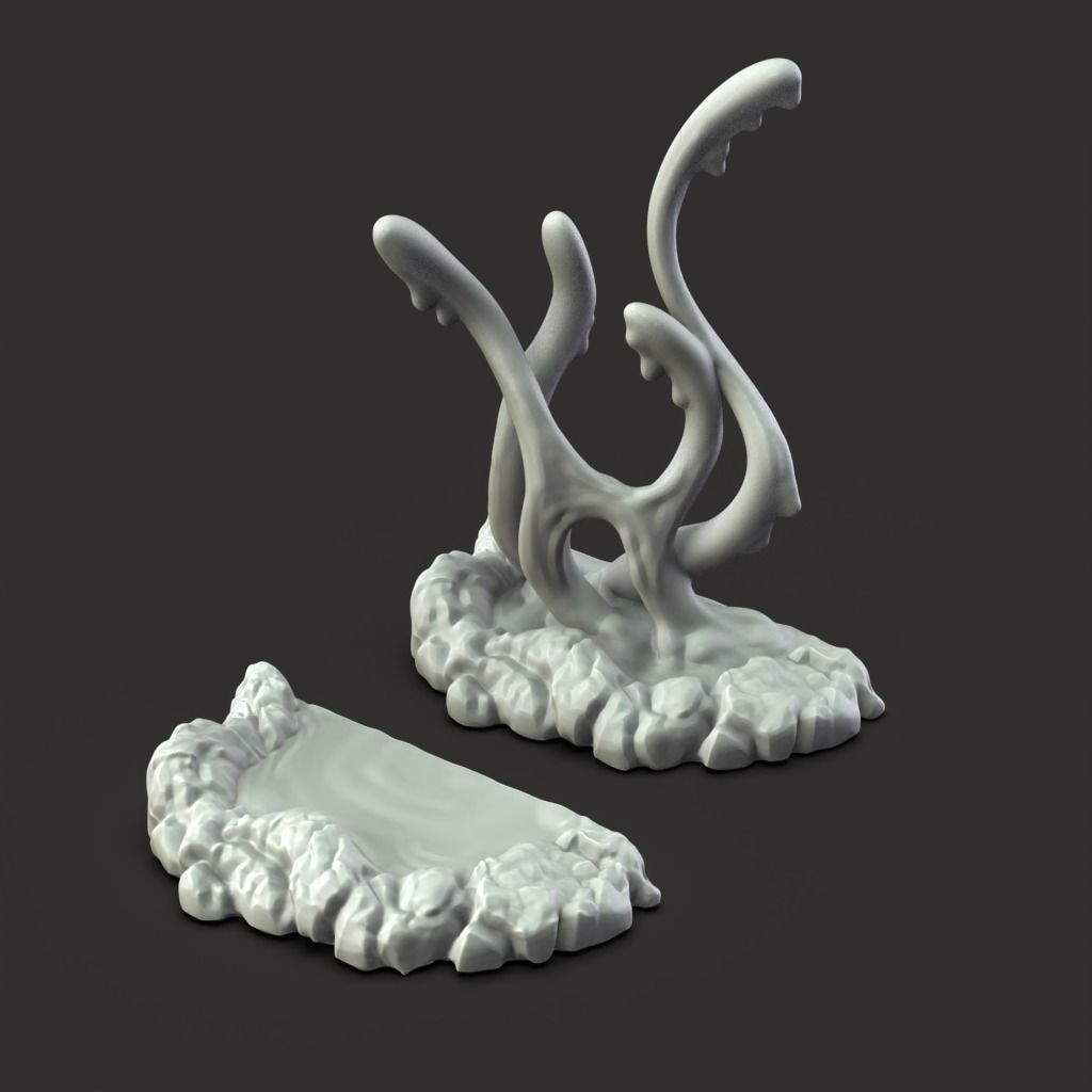 Slime Pool - 3D Printable TTRPG - PRESUPPORTED - 32mm Scale 3D print model_2
