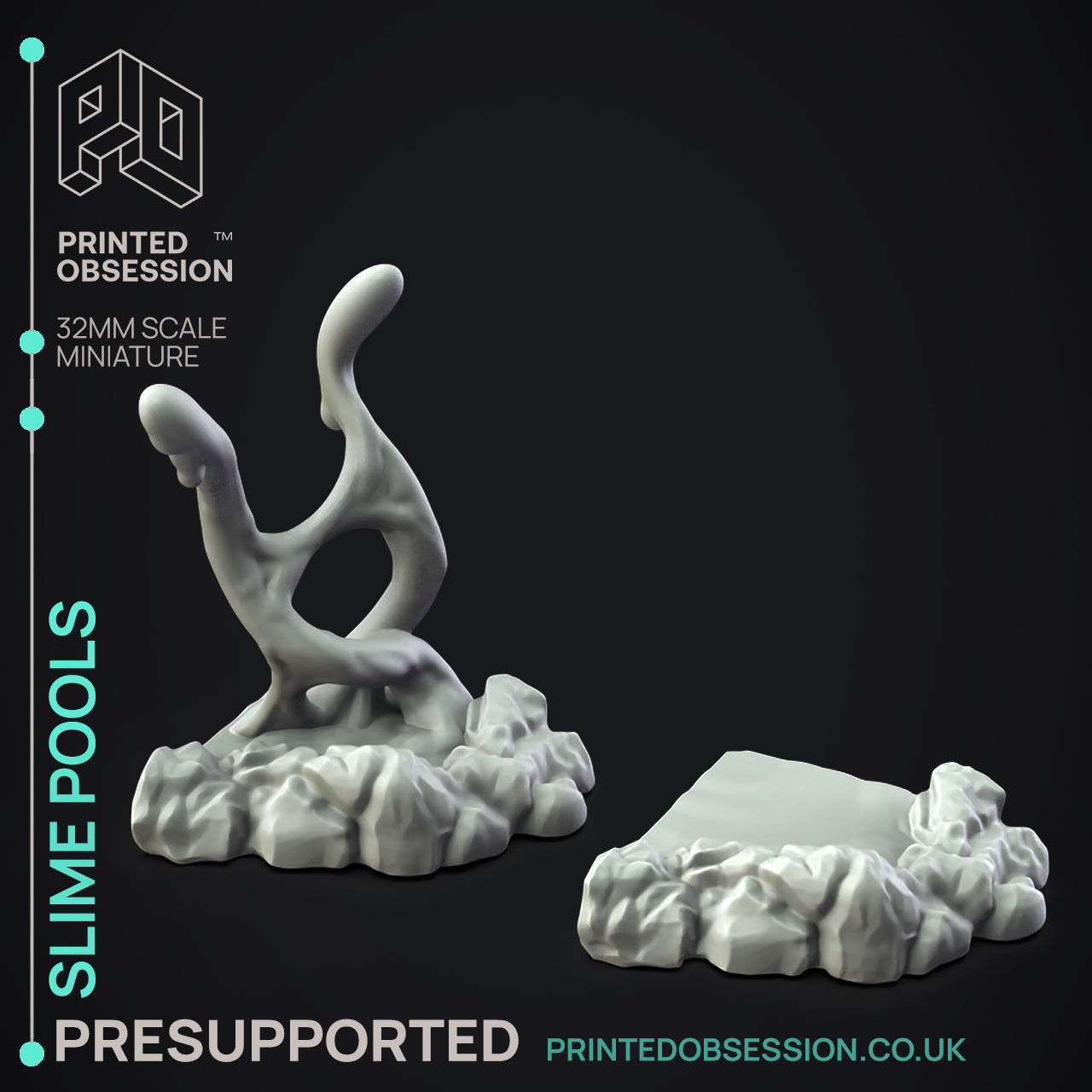 Slime Pool - 3D Printable TTRPG - PRESUPPORTED - 32mm Scale 3D print model_9