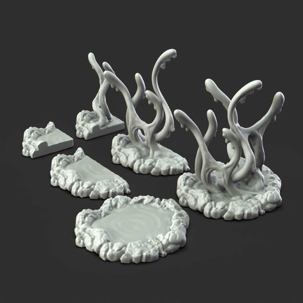 Slime Pool - 3D Printable TTRPG - PRESUPPORTED - 32mm Scale 3D print model_4