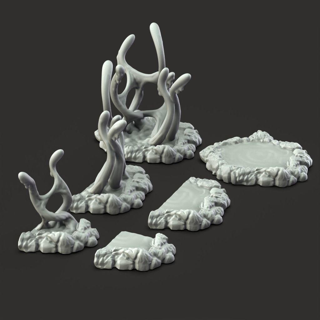 Slime Pool - 3D Printable TTRPG - PRESUPPORTED - 32mm Scale 3D print model_6