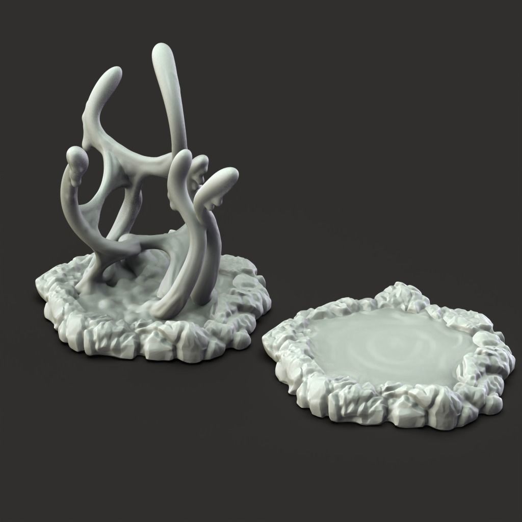 Slime Pool - 3D Printable TTRPG - PRESUPPORTED - 32mm Scale 3D print model_7