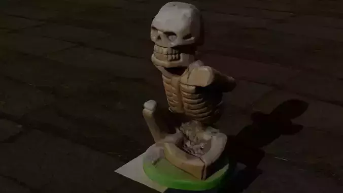 skull statue