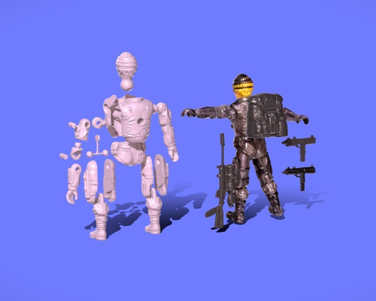 1986 GIJOE - LOW LIGHT - SCAN AND PRE-CUT 3D print model_2