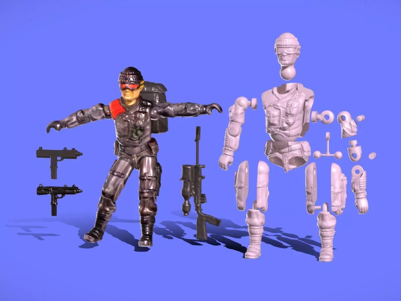 1986 GIJOE - LOW LIGHT - SCAN AND PRE-CUT 3D print model_0