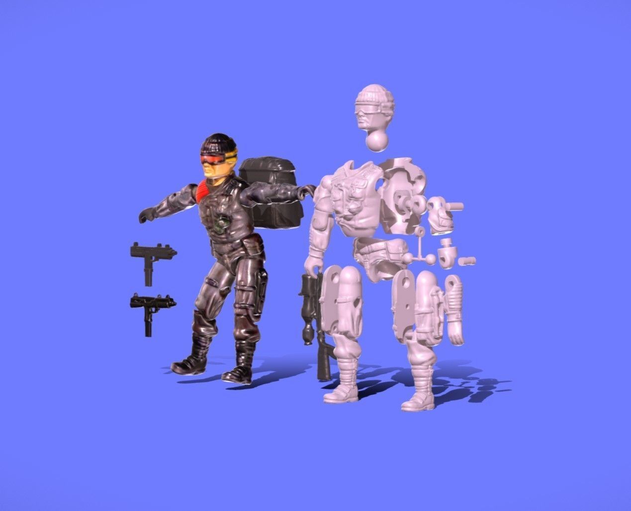 1986 GIJOE - LOW LIGHT - SCAN AND PRE-CUT 3D print model_1