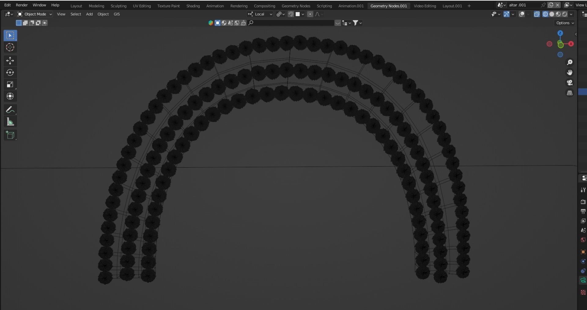 corona para altar dia de muertos 3D model_3