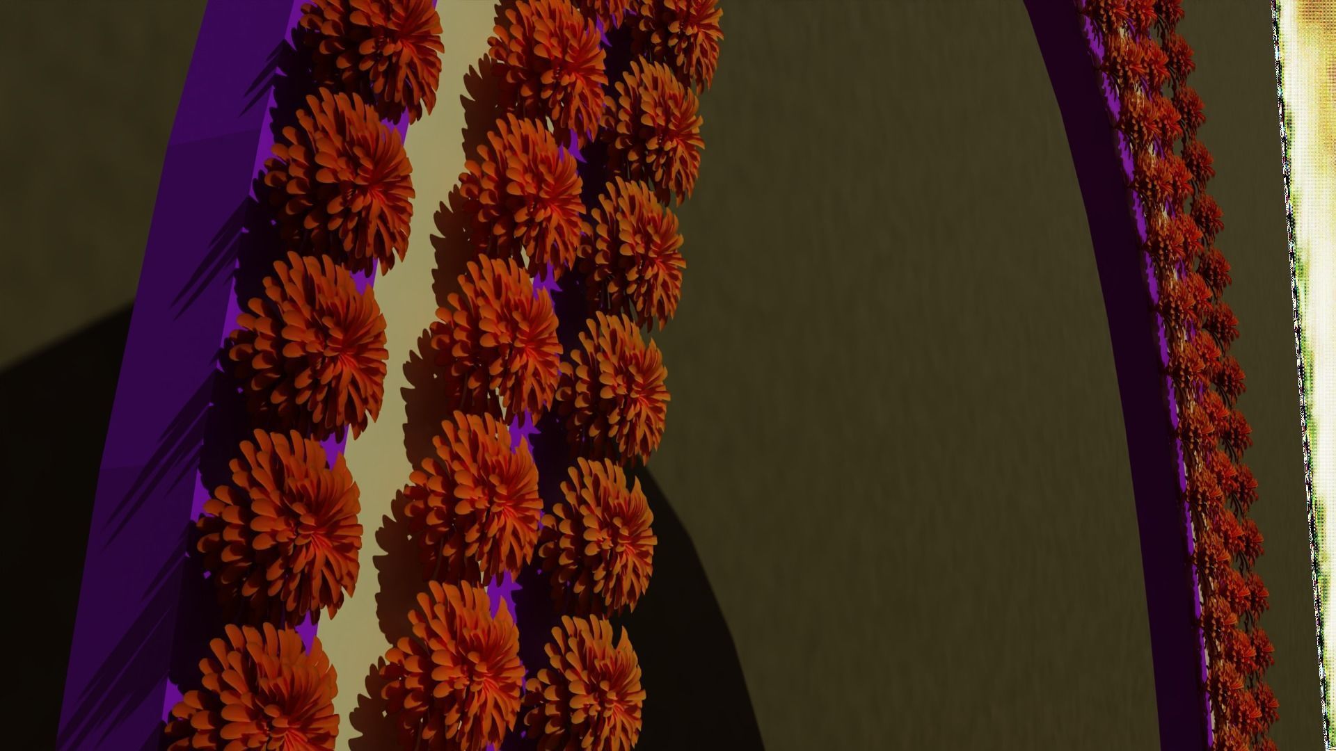 corona para altar dia de muertos 3D model_1