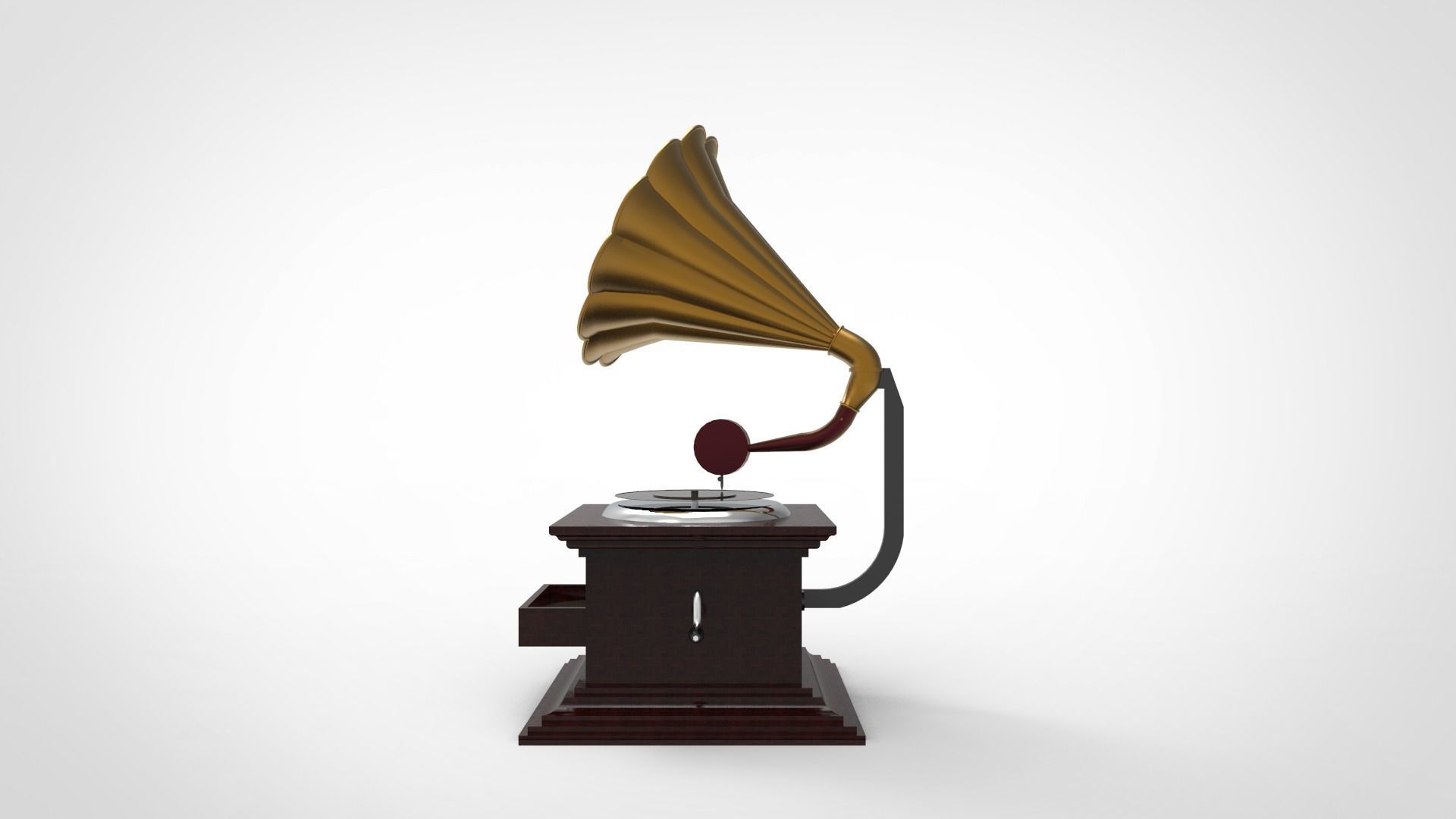 The gramophone 3D model_3
