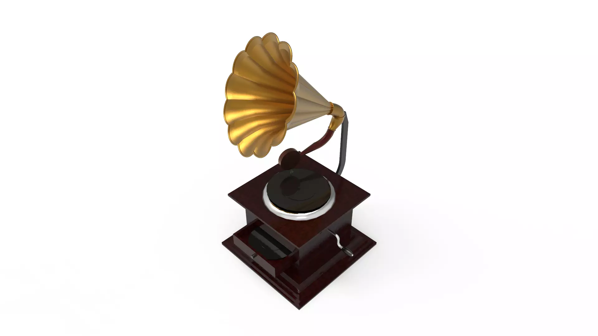 The gramophone 3D model_0