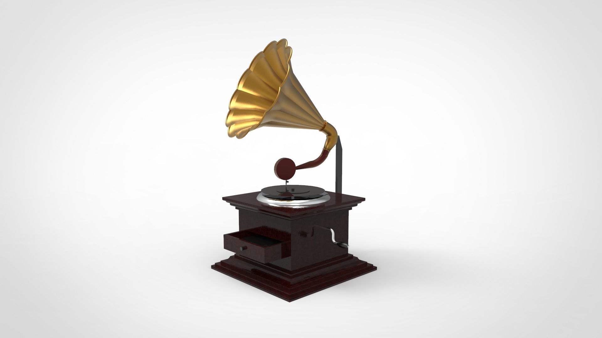 The gramophone 3D model_4