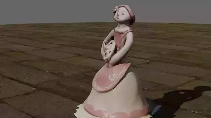  3D artesania decoracion barro 3D model