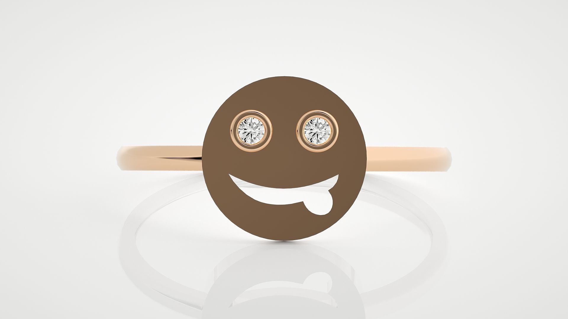 100 Ultra Light wt minimalist diamond ring 3dm stl renders 3D Model Collection_6