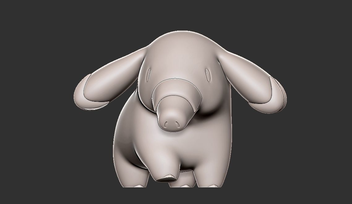 Pokemon phanpy 3D print model_4
