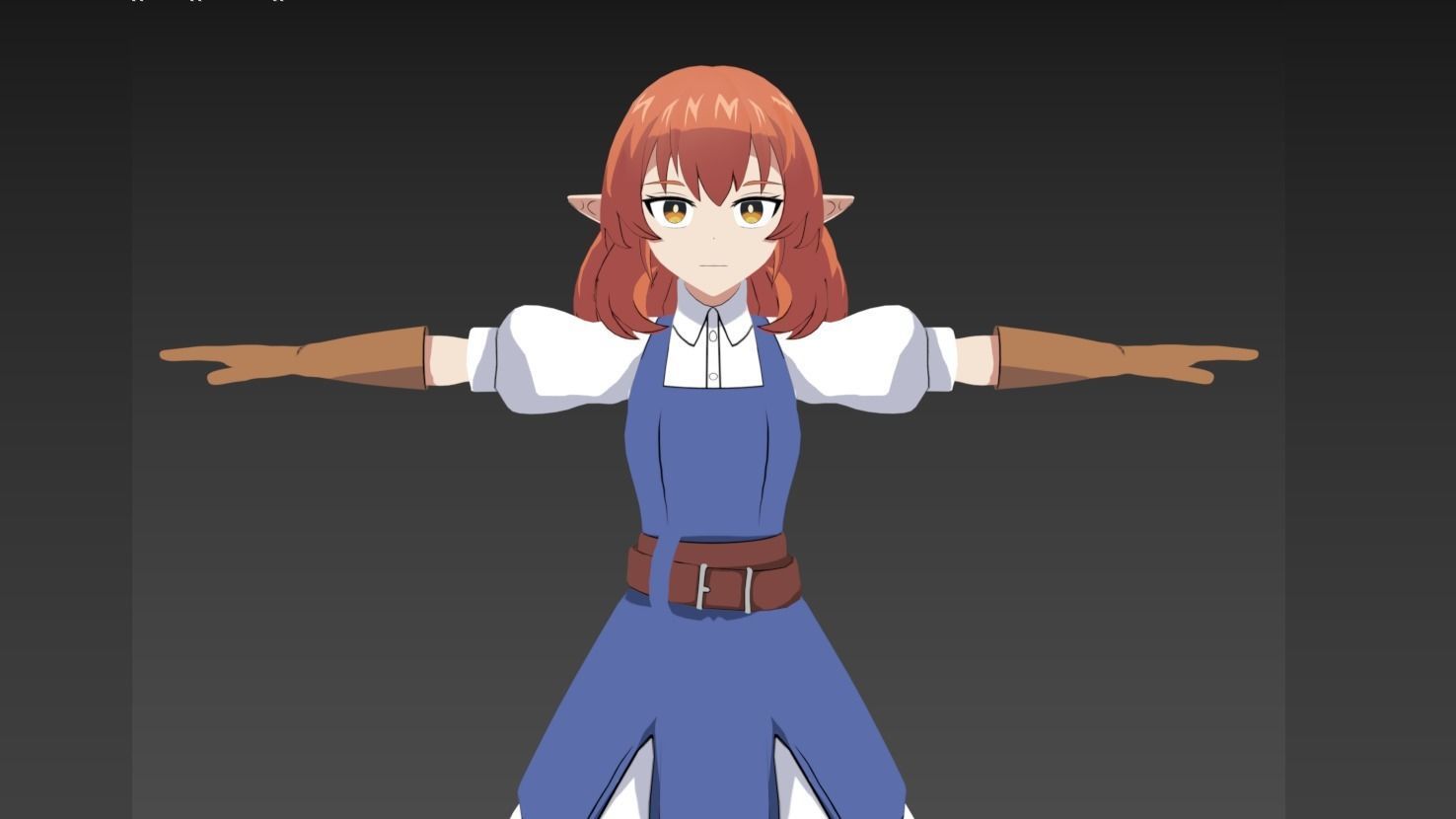 Vermilio Helck VRChat Avatar 3D model_5