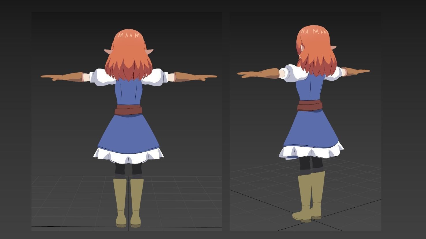 Vermilio Helck VRChat Avatar 3D model_2