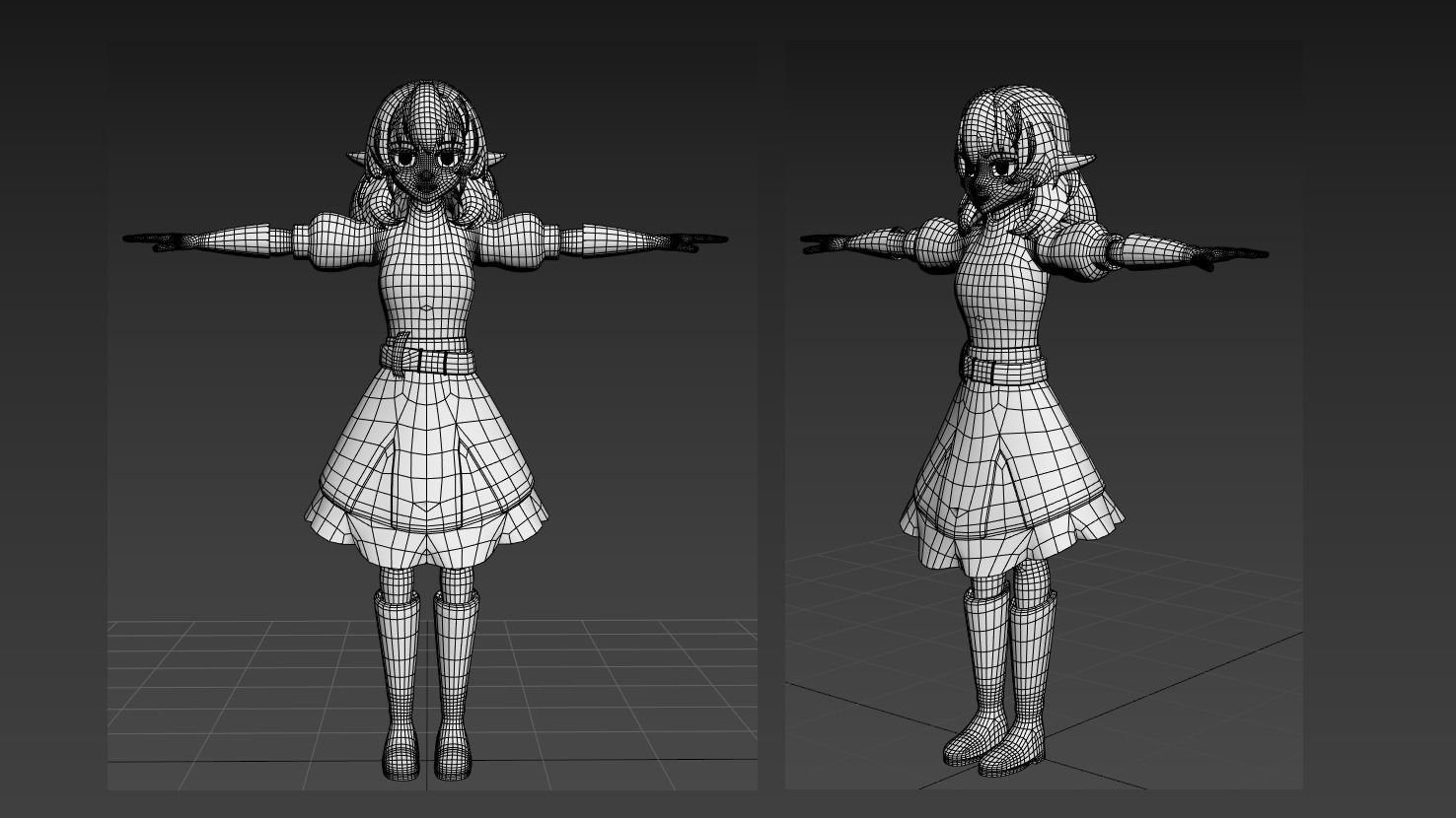 Vermilio Helck VRChat Avatar 3D model_4